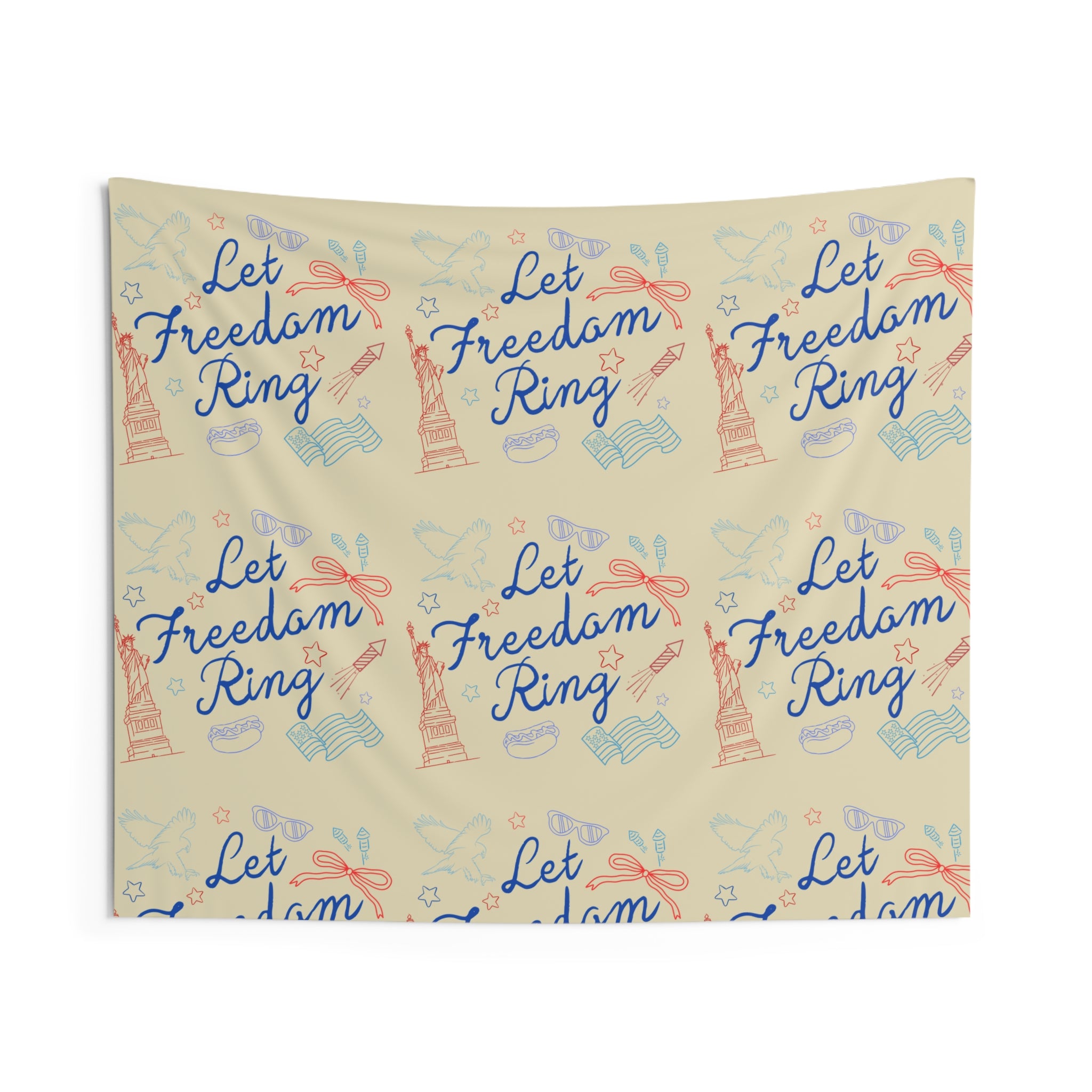 Let Freedom Ring Wall Tapestry