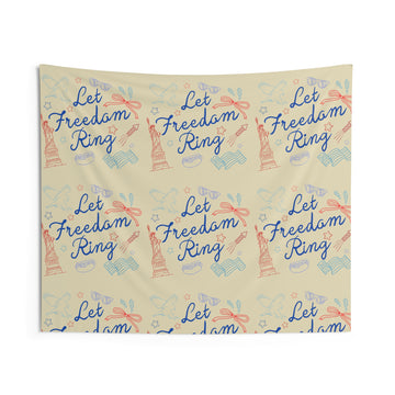 Let Freedom Ring Wall Tapestry