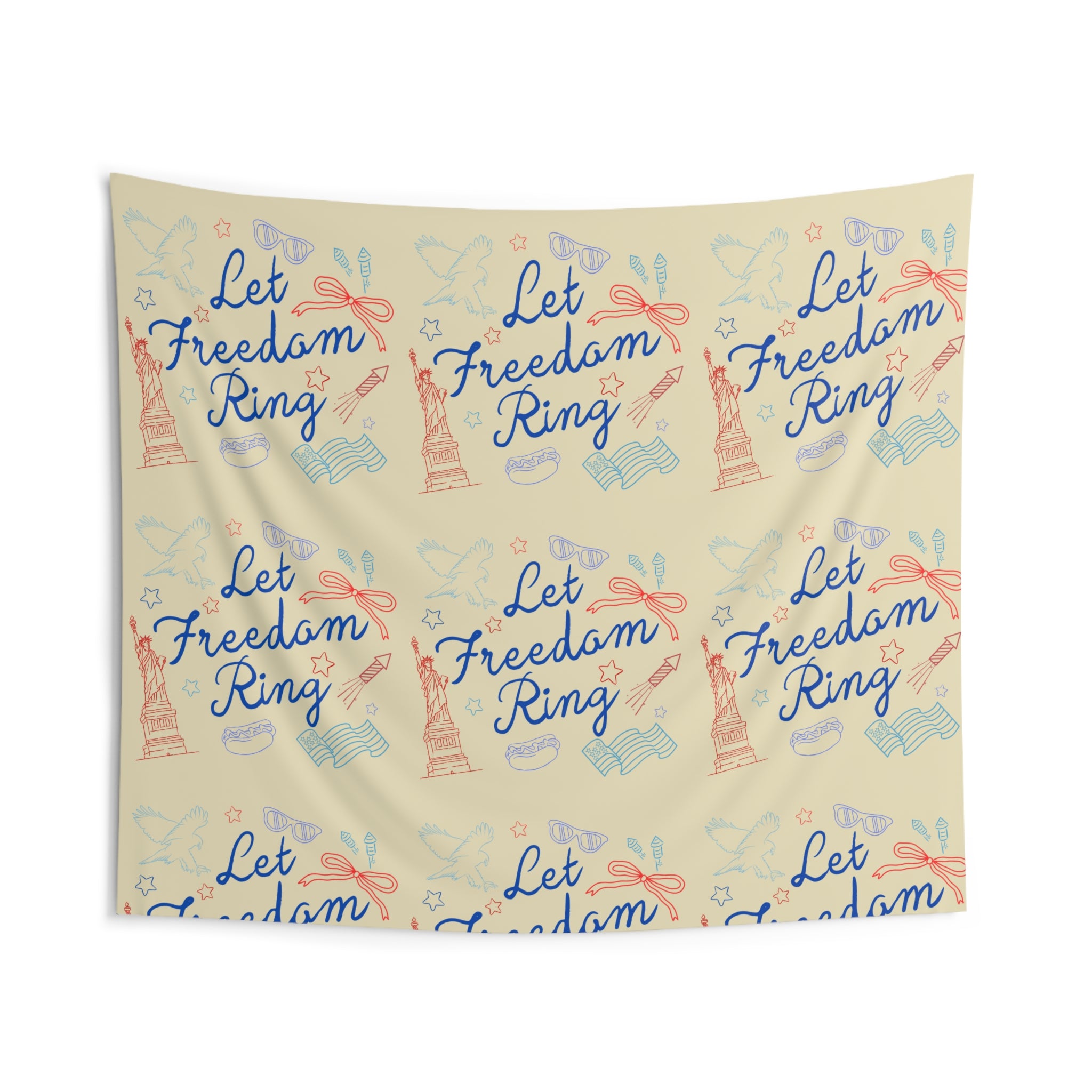 Let Freedom Ring Wall Tapestry
