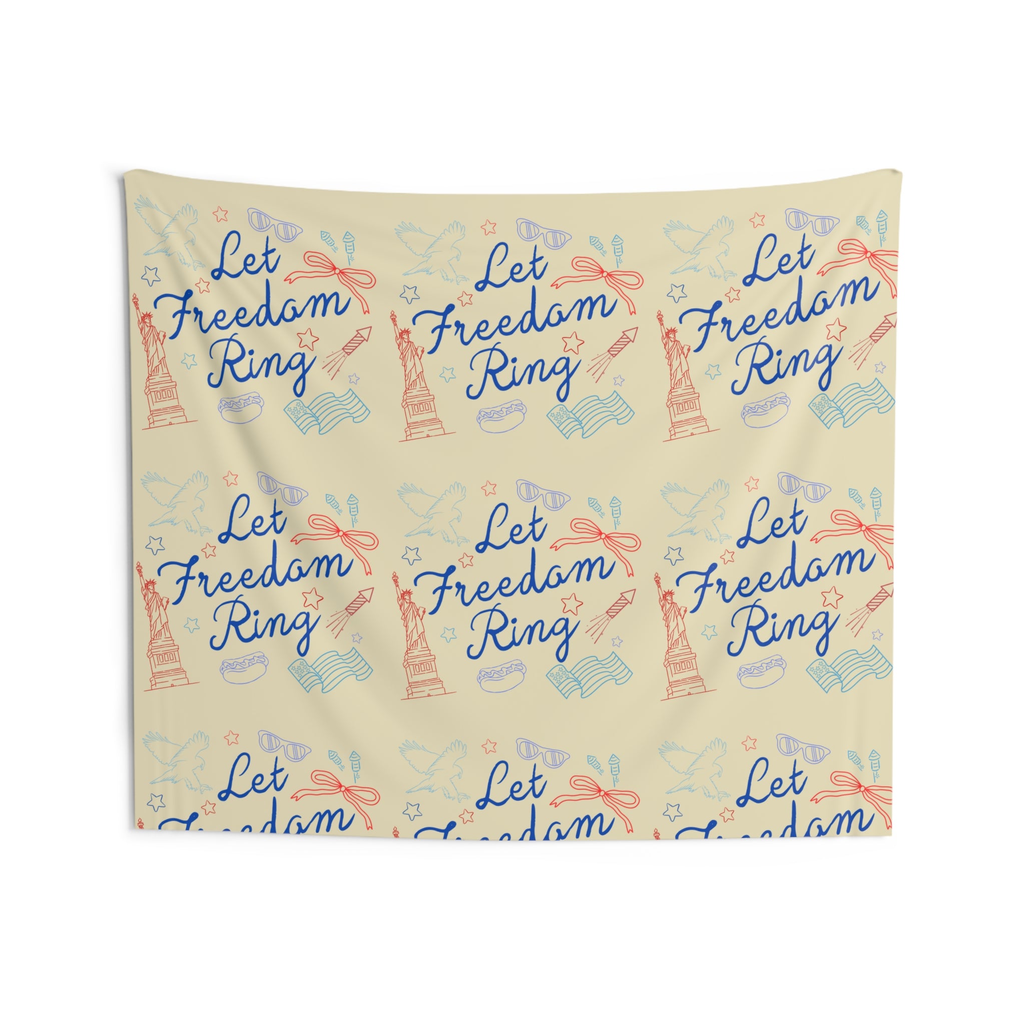 Let Freedom Ring Wall Tapestry